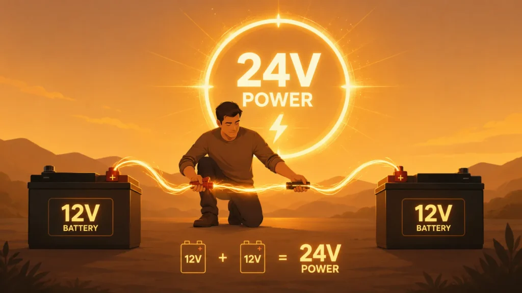 How to Make 2 12v Batteries 24v