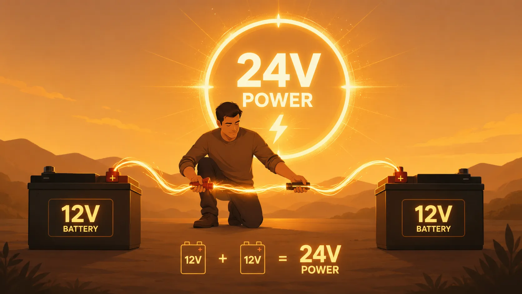 How to Make 2 12v Batteries 24v