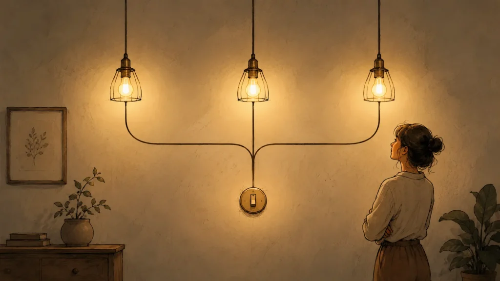 How to Wire 3 Lights to 1 Switch